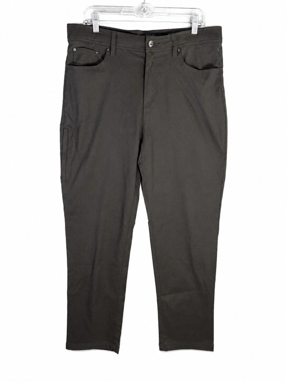 Gerry Men’s 34x32 Stretch Hiking Travel Pants Gray Nylon Utility Pocket Outdoor